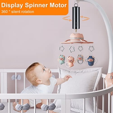 2 Pack Wind Spinner Motor Hanging Display Motor Battery Operated 20 RPM Rotating Motor Multi-Purposes for Wind Spinner Mobile Yard Decor Hanging Ornament Outdoor Sculptures-Medium Speed (2 Pcs Black)