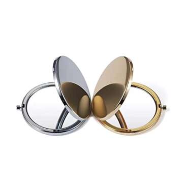 NC Compact Makeup Mirrors, Double-Sided Handheld Beauty
