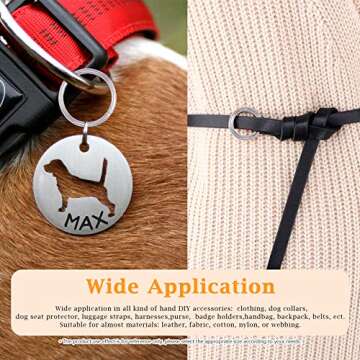 Rustark 60 Pcs 5/8 Inch Silver Heavy Duty Metal O Ring, 3mm Thick Webbing Buckle Loop Ring, Multi-Purpose Clasps Buckles Round Rings for Craft DIY Accessories (16mm)