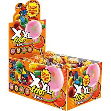 Chupa Chups XXL Trio - Irresistible 29 GR Treats for Candy Lovers