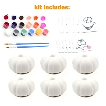 Paint Your Own Squishy Pumpkin Set for Creative Fun