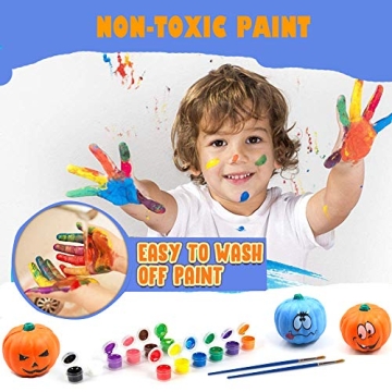 Paint Your Own Squishy Pumpkin Set for Creative Fun