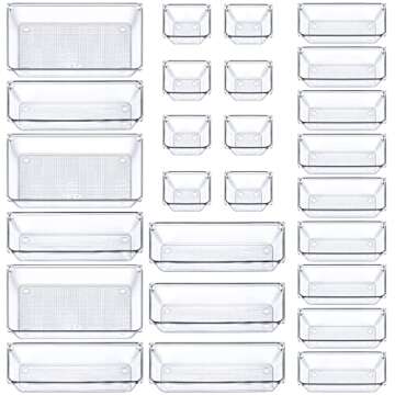 Lxuemlu 25 PCS Drawer Organizer Set for a Clutter-Free Space