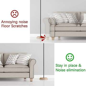 Yelanon Non Slip Furniture Pads -56 pcs（1+2）” Furniture Grippers, Non Skid Furniture Legs,Self Adhesive Rubber Furniture Feet, Anti Slide Furniture Hardwood Floor Protector for Keep Couch Stoppers