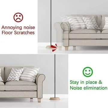 Yelanon Non Slip Furniture Pads -56 pcs（1+2）” Furniture Grippers, Non Skid Furniture Legs,Self Adhesive Rubber Furniture Feet, Anti Slide Furniture Hardwood Floor Protector for Keep Couch Stoppers