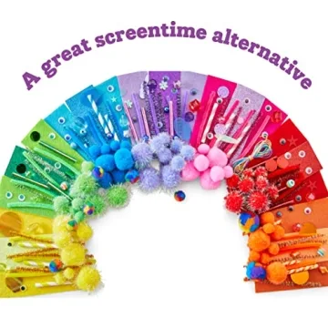 Kid Made Modern Rainbow Craft Kit for Creative Kids - 300+ Pieces