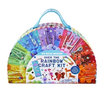 Kid Made Modern Rainbow Craft Kit for Creative Kids - 300+ Pieces