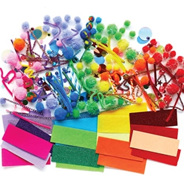 Kid Made Modern Rainbow Craft Kit for Creative Kids - 300+ Pieces