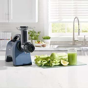 Omega Celery Juicer and Nutrition System Masticating Juicer, Cold Press Juicer Machine For Celery wi...