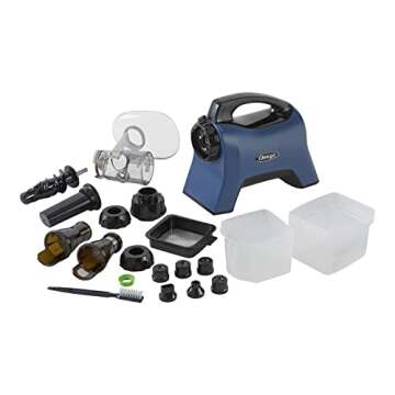 Omega Celery Juicer and Nutrition System Masticating Juicer, Cold Press Juicer Machine For Celery with Adjustable Dial, 200-Watt, Blue