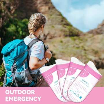 Angkeel Disposable Urine Bags, Pee Bags for Camping Travel Urinal Toilet Traffic Jam Emergency Portable Toilet Bee Bag for Men Women Kids Patient,12 Pcs（Pink）