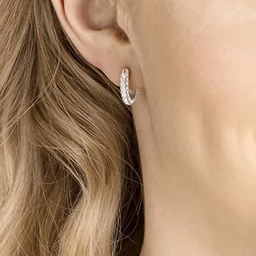Swarovski Dextera Mini Hoops - Elegant Women's Earrings