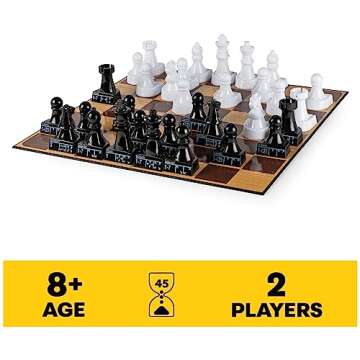 Spin Master Games, Cardinal Classics Chess Teacher, Learn to Play Strategy Board Games for Beginners, Chess, 2 Players, for Kids Ages 8 & Up