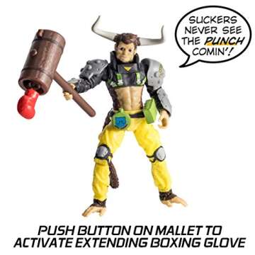 Alter Nation Albert VII The Human Monkey Bull Hybrid - Web Cartoon Dark Horse Comics Graphic Novel Action Figure with Bending Tail Action & Mini Comic Book Great Gift for Kids 6 & Up
