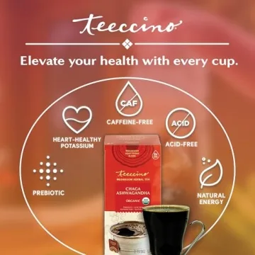 Teeccino Chaga Ashwagandha Butterscotch Herbal Tea