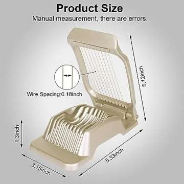 Stylish Egg Slicer for Effortless Food Preparation