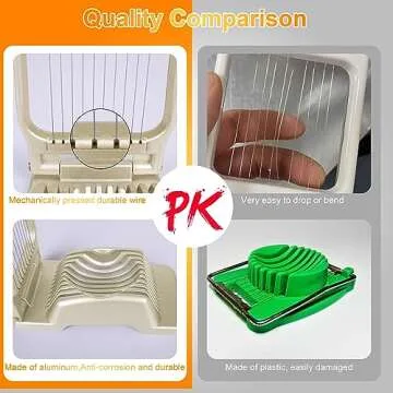 Stylish Egg Slicer for Effortless Food Preparation