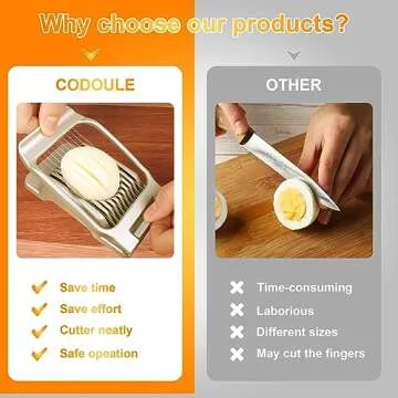 Stylish Egg Slicer for Effortless Food Preparation