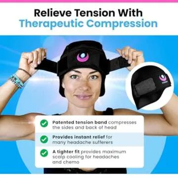 Icekap Cool Cap for Migraine & Chemo Relief, Adjustable
