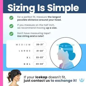 Icekap Cool Cap for Migraine & Chemo Relief, Adjustable