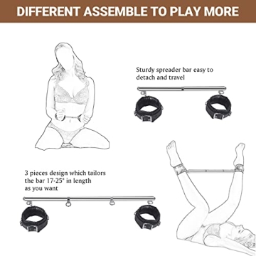 BDSM Bondage Restraints with Adjustable Cuffs for Couples