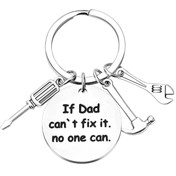Personalized Father's Day Keychain Gift for Dad
