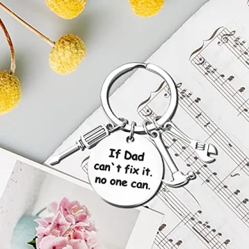 Personalized Father's Day Keychain Gift for Dad