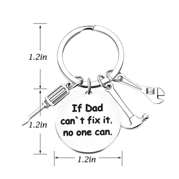 Personalized Father's Day Keychain Gift for Dad