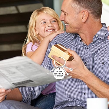 Personalized Father's Day Keychain Gift for Dad