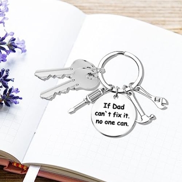 Personalized Father's Day Keychain Gift for Dad