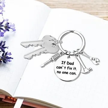 Personalized Father's Day Keychain Gift for Dad