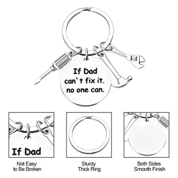 Personalized Father's Day Keychain Gift for Dad