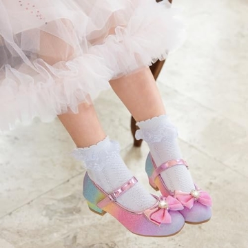 Stylish Furdeour Toddler Girls Flats Shoes for Parties