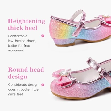 Stylish Furdeour Toddler Girls Flats Shoes for Parties