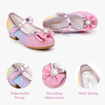 Stylish Furdeour Toddler Girls Flats Shoes for Parties