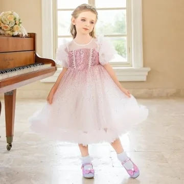 Stylish Furdeour Toddler Girls Flats Shoes for Parties