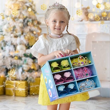 Meland Princess Dress Up Set Sparkling Skirts Shoes Tiaras