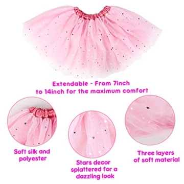 Meland Princess Dress Up Set Sparkling Skirts Shoes Tiaras