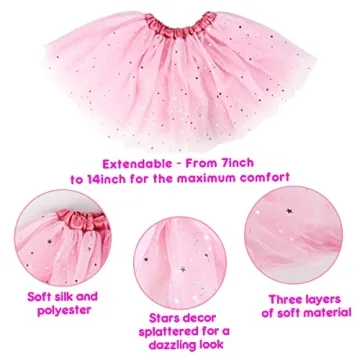 Meland Princess Dress Up Set Sparkling Skirts Shoes Tiaras