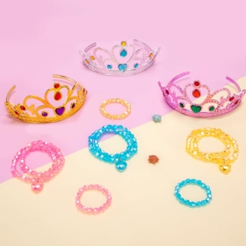 Meland Princess Dress Up Set Sparkling Skirts Shoes Tiaras