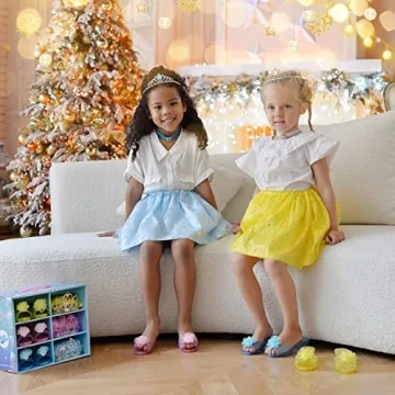 Meland Princess Dress Up Set Sparkling Skirts Shoes Tiaras