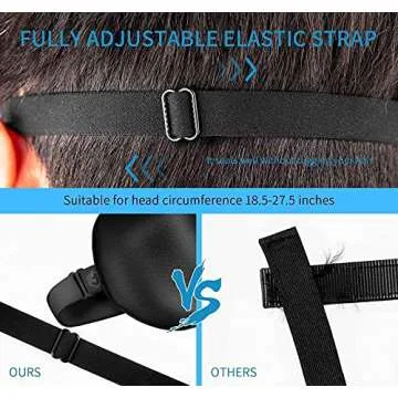 Natural Silk Sleep Mask, Super-Smooth & Soft Eye Mask with Adjustable Strap, Blindfold, Perfect Blocks Light, Pressure Free for A Full Night's Sleep (Black)