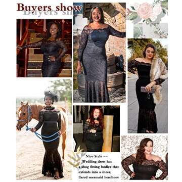 Elegant Off Shoulder Lace Mermaid Wedding Dress