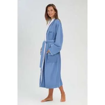MONARCH Plush Lined Microfiber Bath Robe for Women or Men - Super Soft, Durable Luxury Spa, Resort &...