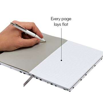 MOO Lined Hardcover Notebook: The Wild Ones Collection - Designer Lay Flat Journal - Black and White Polka Dot Print Cover - Artistic Blank 5x8 Book for Writing, Field Notes and Meetings (Erin Dollar)