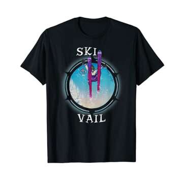 Ski Vail,Colorado Vintage Retro Snow Ski T-Shirt