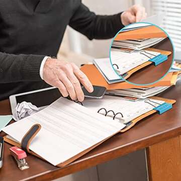 Tenare Teacher Essentials Large Binder Clips for Classroom