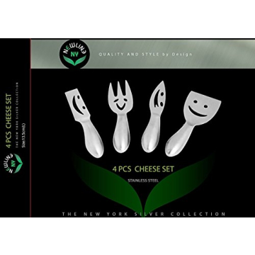 NewlineNY Stainless Steel Smiling Faces Cheese Knife Set