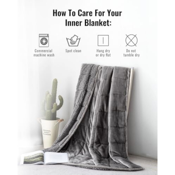 Uttermara Weighted Blanket - Comforting 12 lb Sherpa Blanket