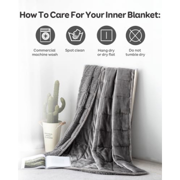 Uttermara Weighted Blanket - Comforting 12 lb Sherpa Blanket